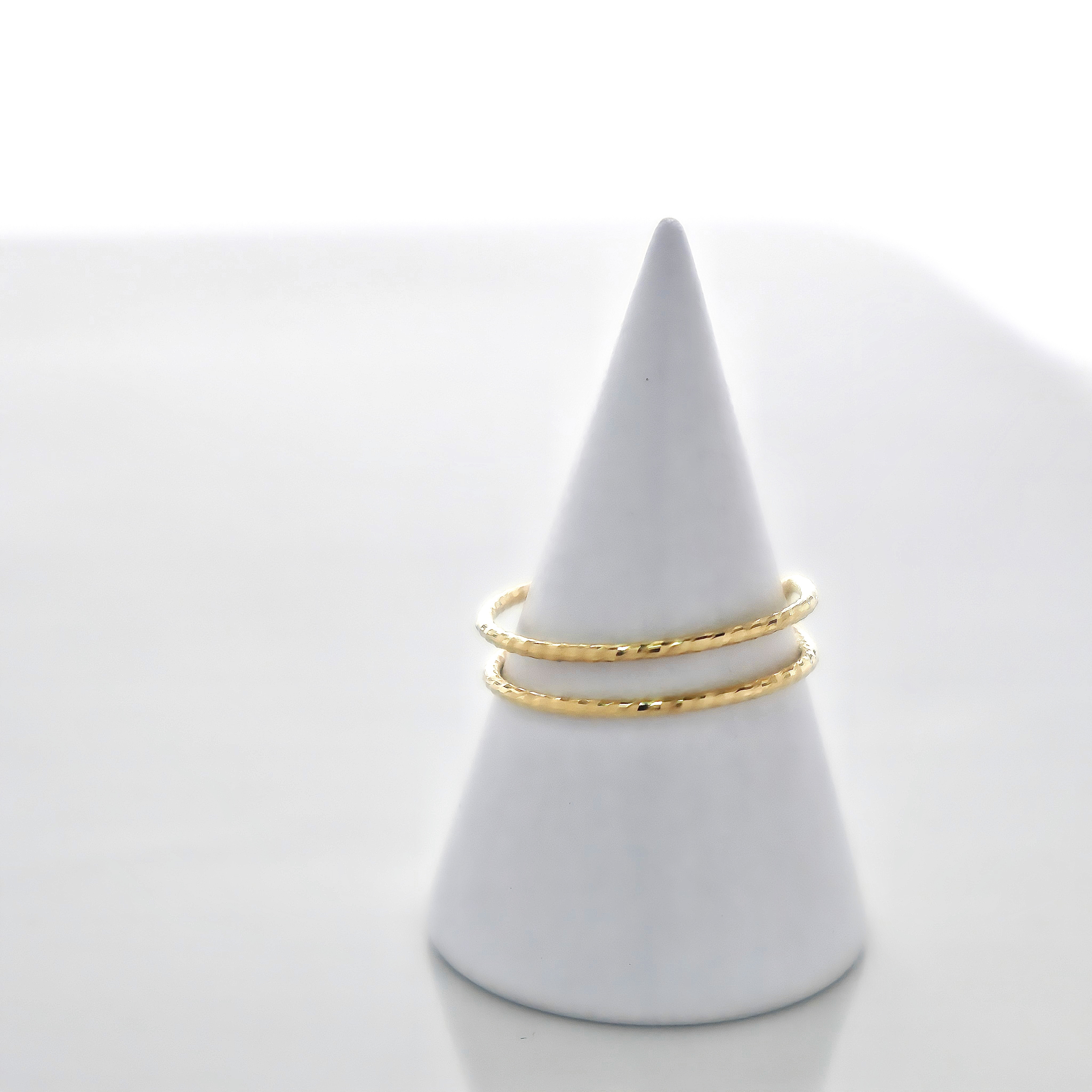 10K/日本設計款系列-雙層可調節線戒