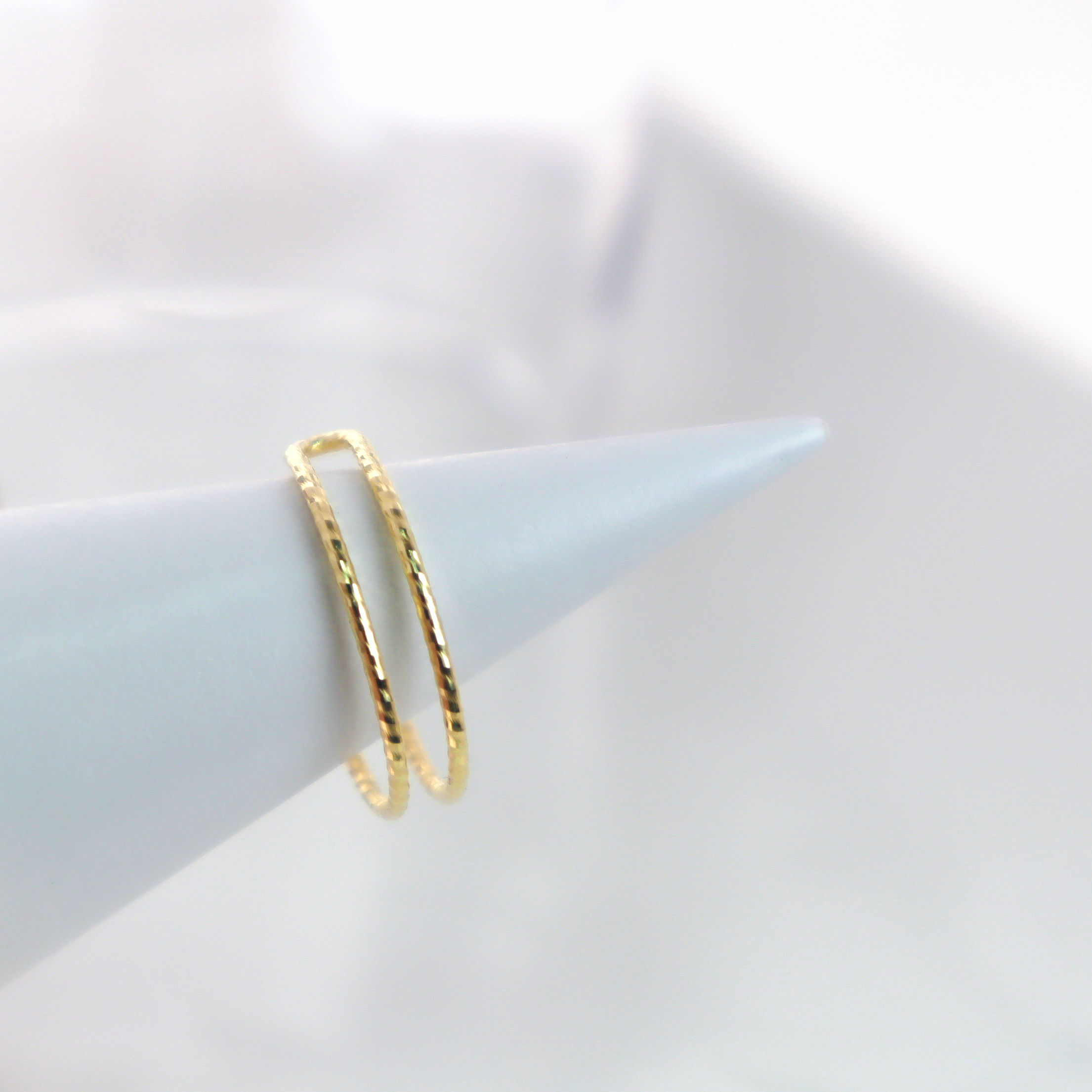 10K/日本設計款系列-雙層可調節線戒