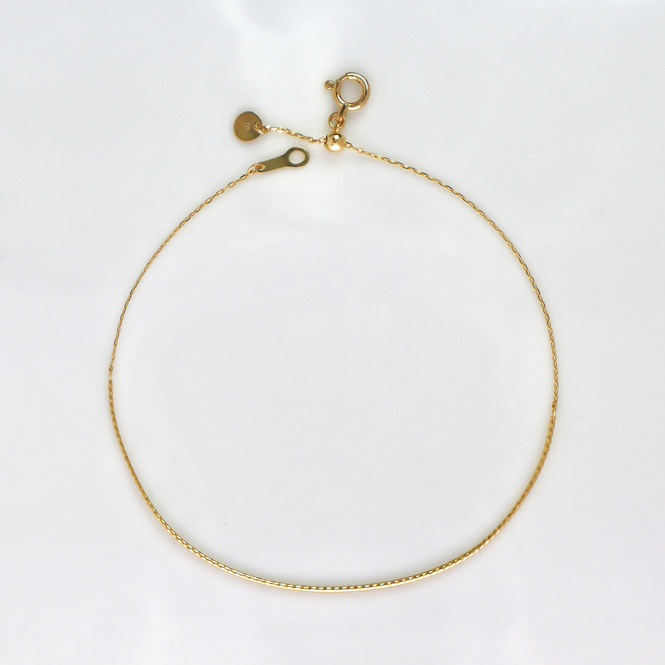 10K/日本訂製設計款系列-可調節細鍊手環