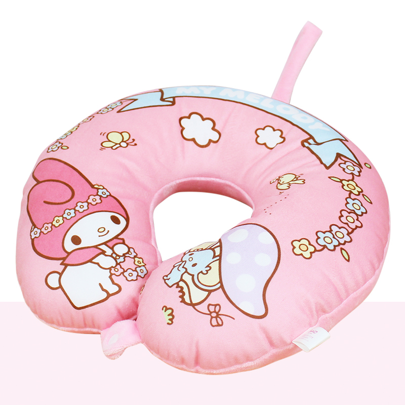 三麗鷗卡通頸枕-HELLO KITTY.美樂蒂