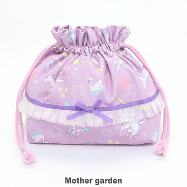 Usamomo萌兔桃桃-午餐袋-粉紅獨角獸　大