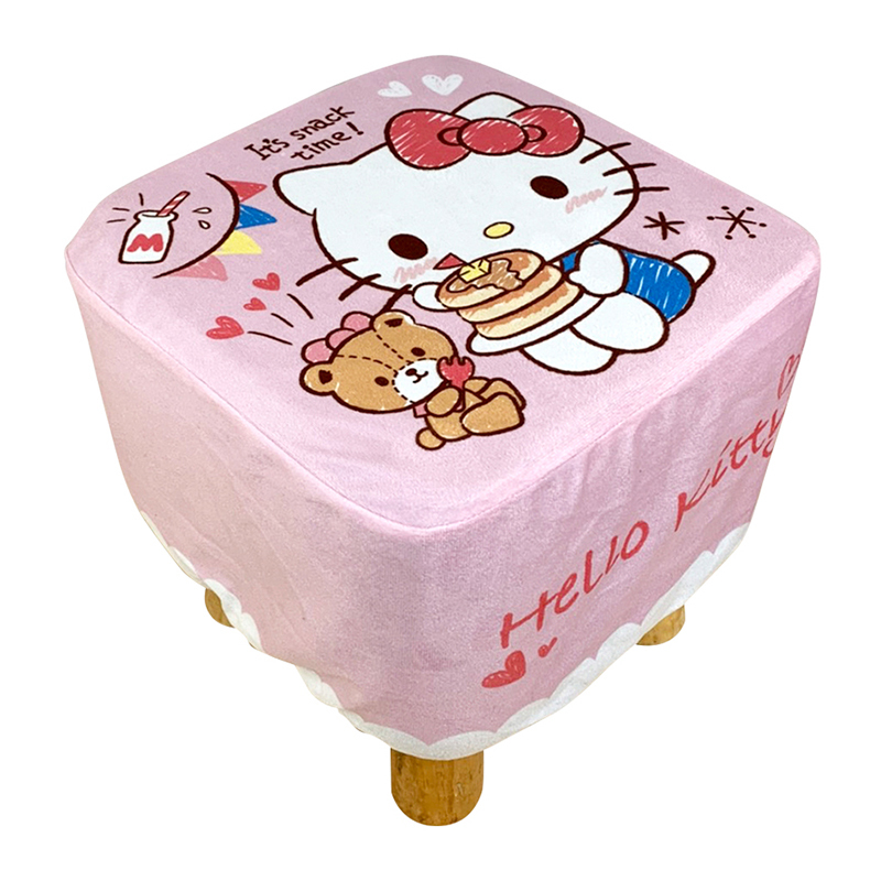 三麗鷗小方椅凳-HELLO KITTY蝴蝶結款.點心款