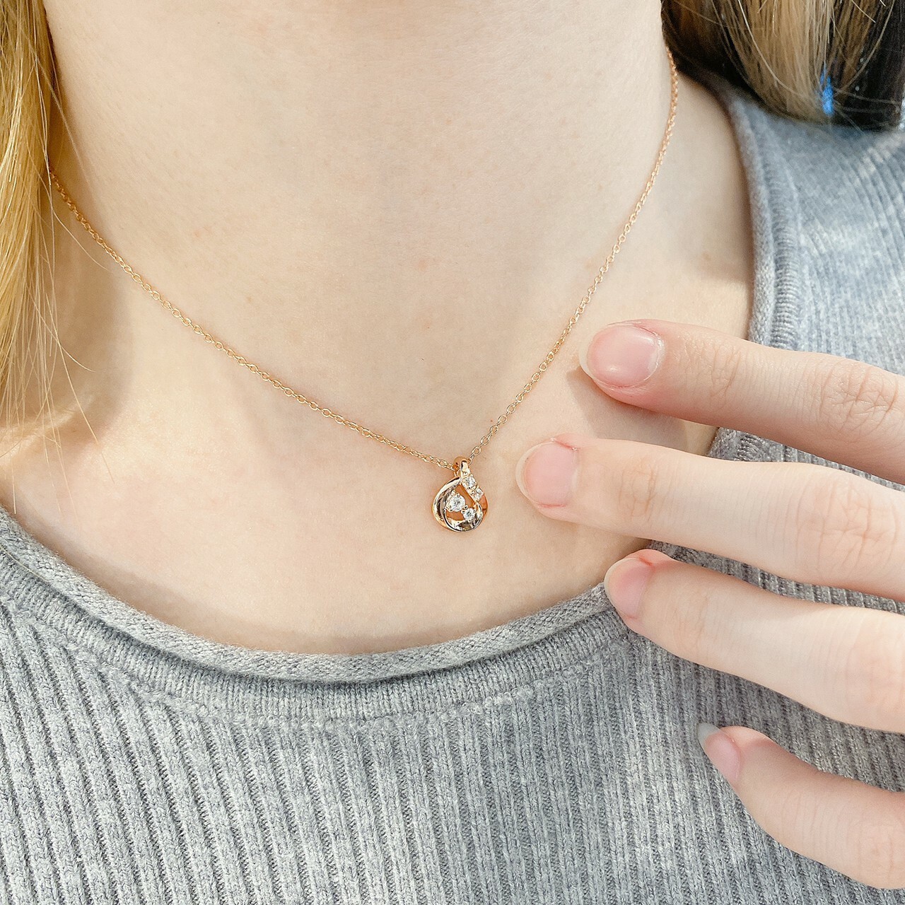 綻放自我 純銀鎖骨鍊