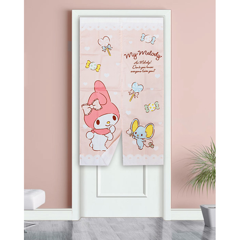 三麗鷗可愛門簾-HELLO KITTY.美樂蒂.布丁狗.雙子星