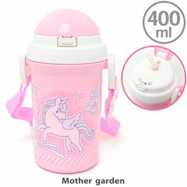 Usamomo萌兔桃桃-彈跳水壺-粉紅獨角獸