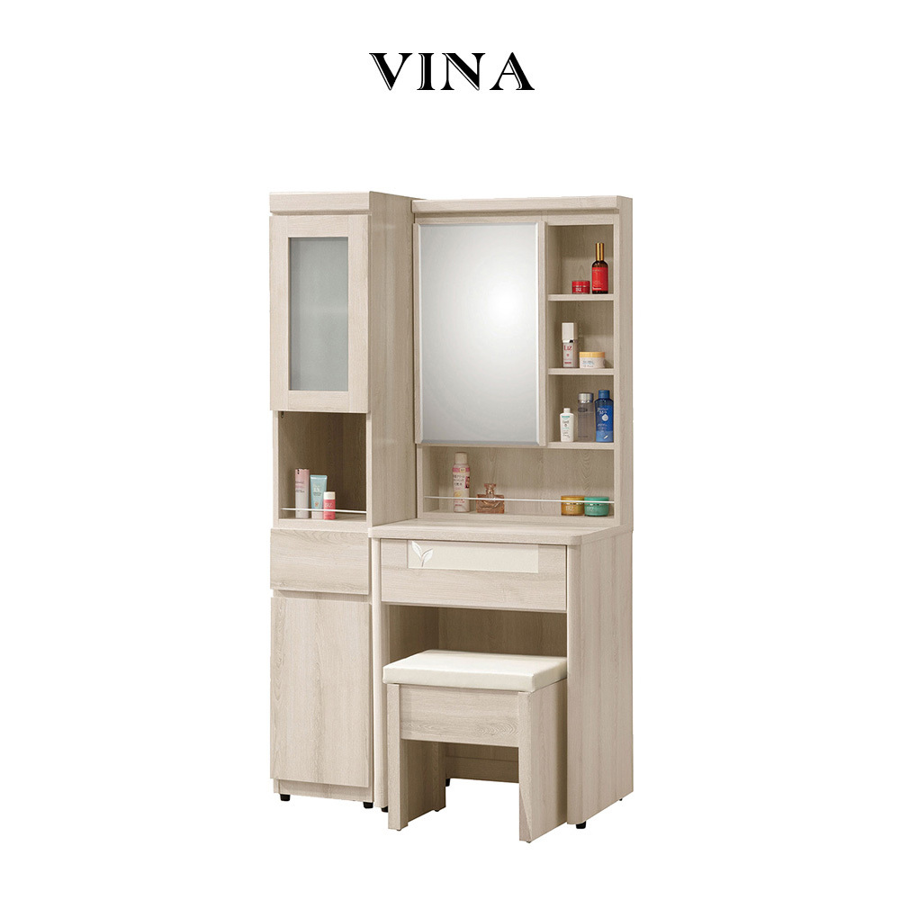 維娜3尺鏡台含椅