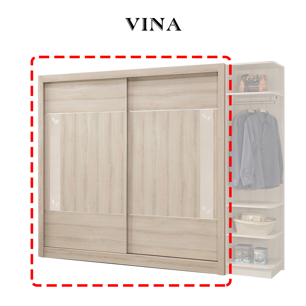 維娜7尺推門衣櫃