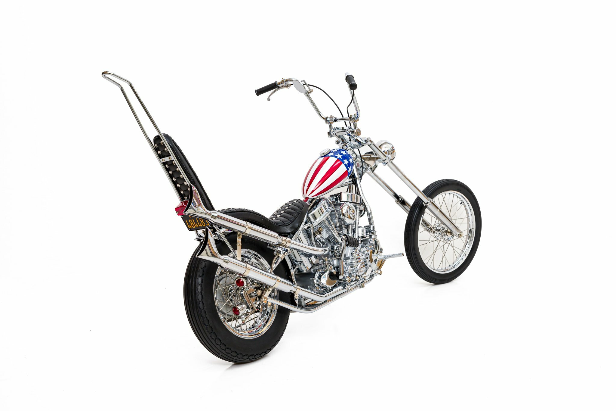 1/4 Easy Rider Harley Davidson Built Motorcycle The Captain America Metal Model 