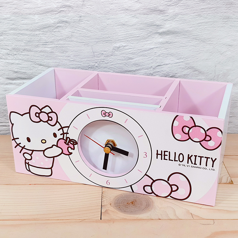 三麗鷗收納鐘-HELLO KITTY,美樂蒂