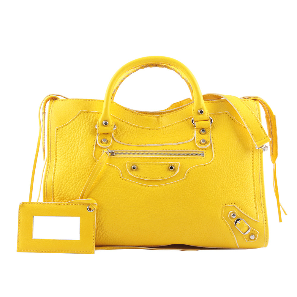 【BALENCIAGA】小銀釦CLASSIC CITY(檸檬黃)