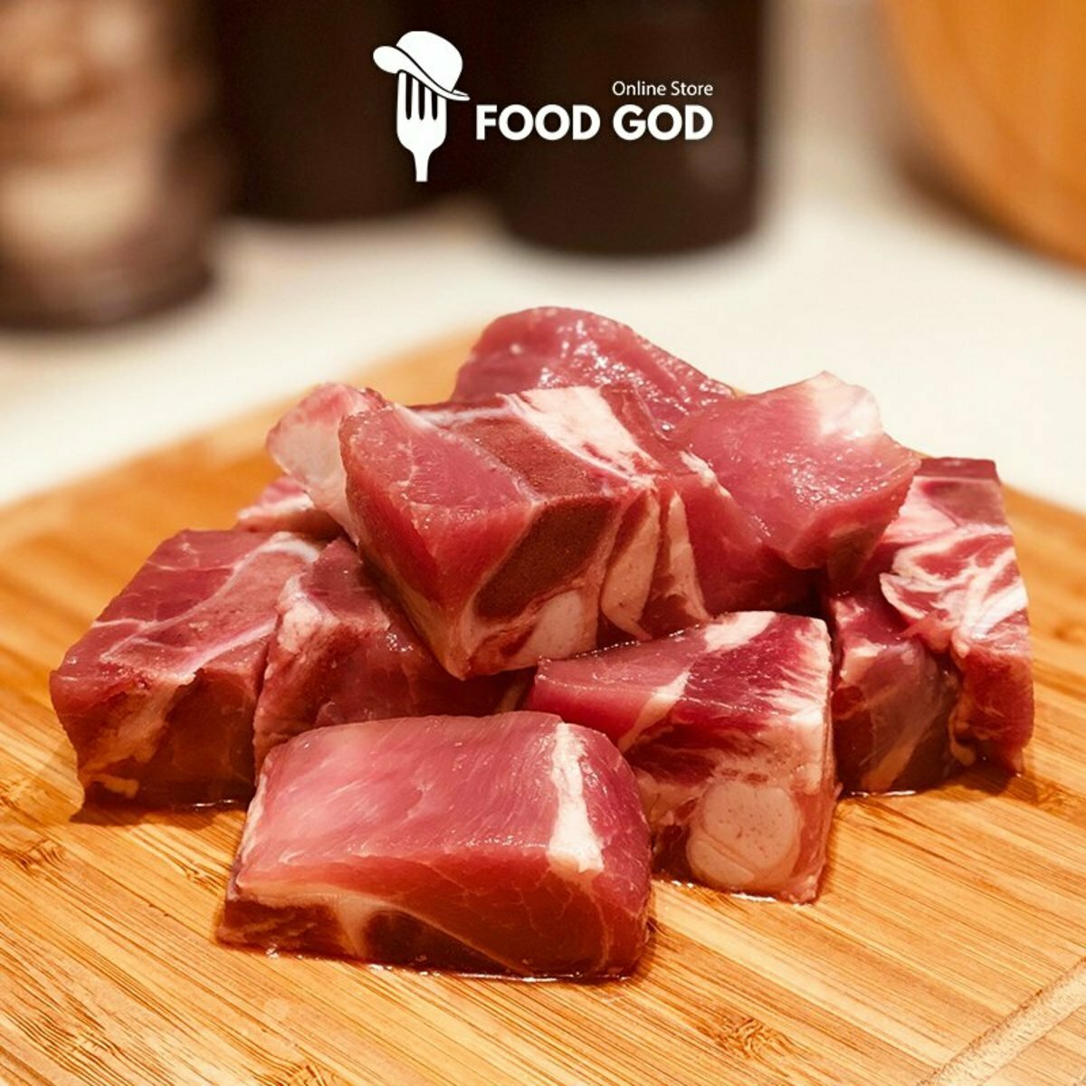 Prairie Fresh - 美國天然無激素豬排骨粒 (急凍) (約350-400g)