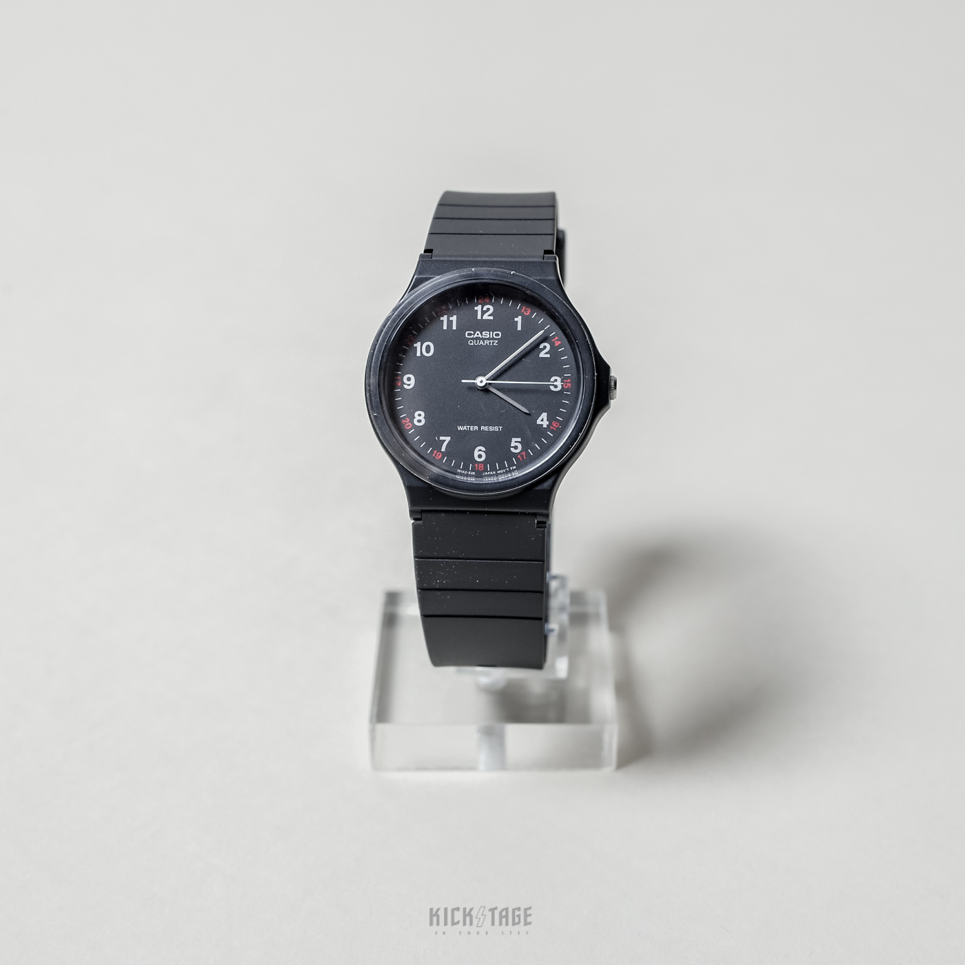 CASIO Youth MQ24 MQ-24-1B 黑面白刻 白紅數字 卡西歐 指針款 薄型 經典 手錶【MQ241BLDF】