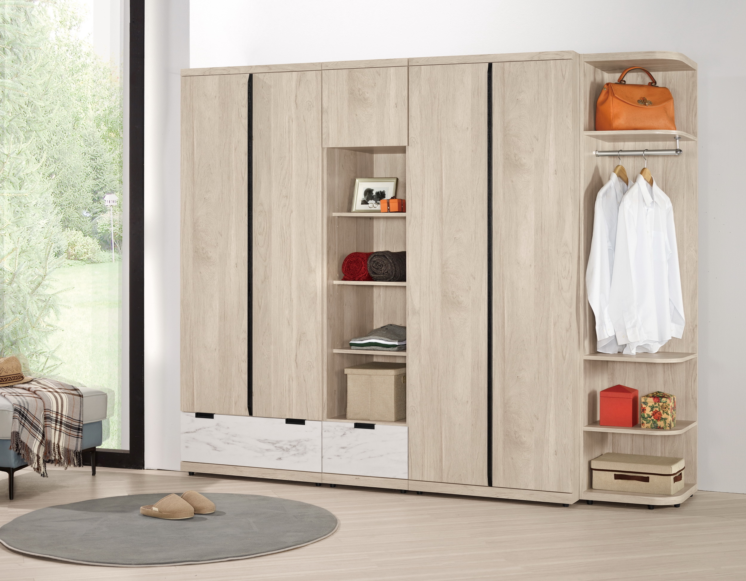 哈莉特8.4尺組合衣櫥(全組)