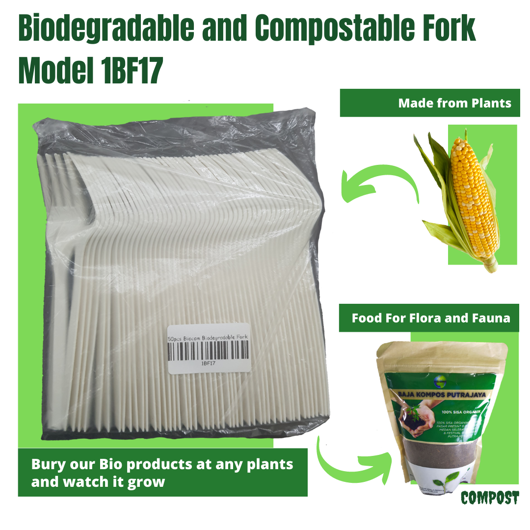 Biodegradable and Compostable Fork