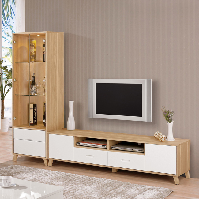 羅德尼8尺L櫃(全組)(15CM/821-1)【H＆D DESIGN】