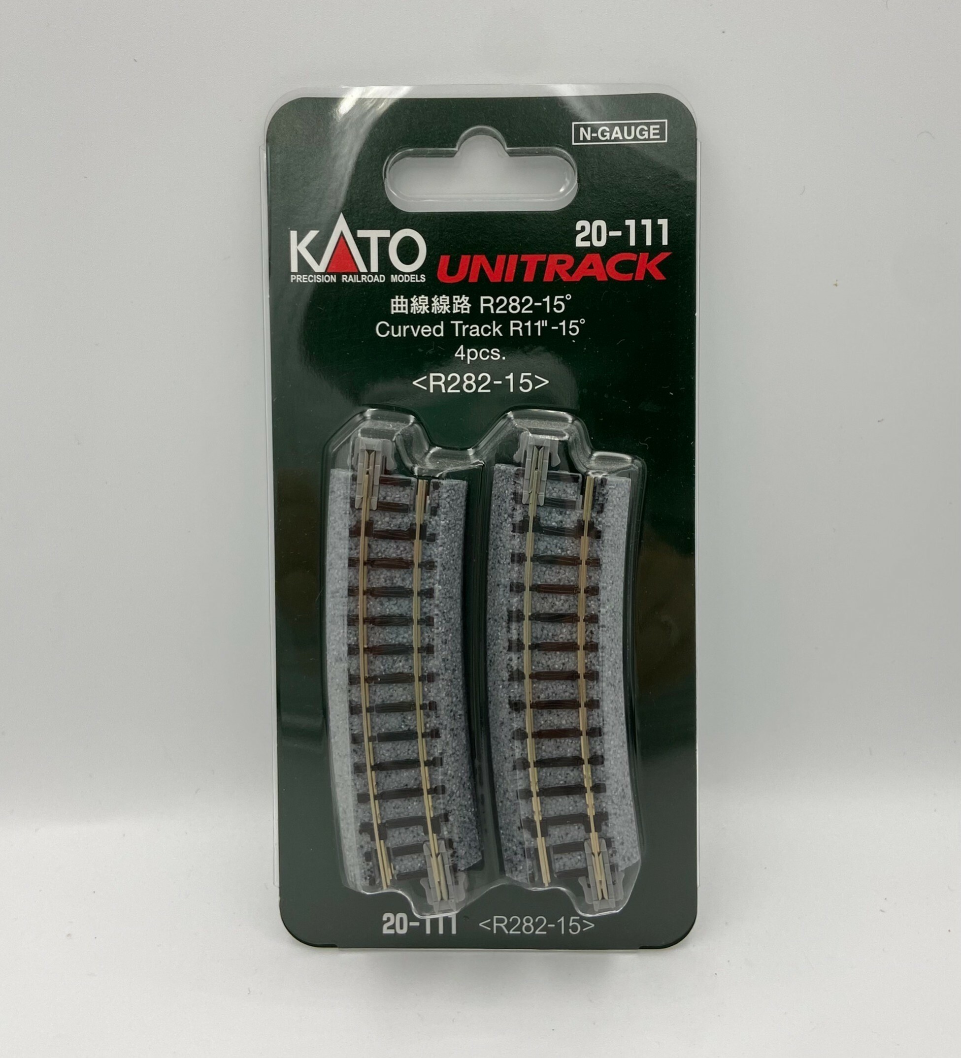 Kato 20-111 N規 曲線線路 R282mm 15度