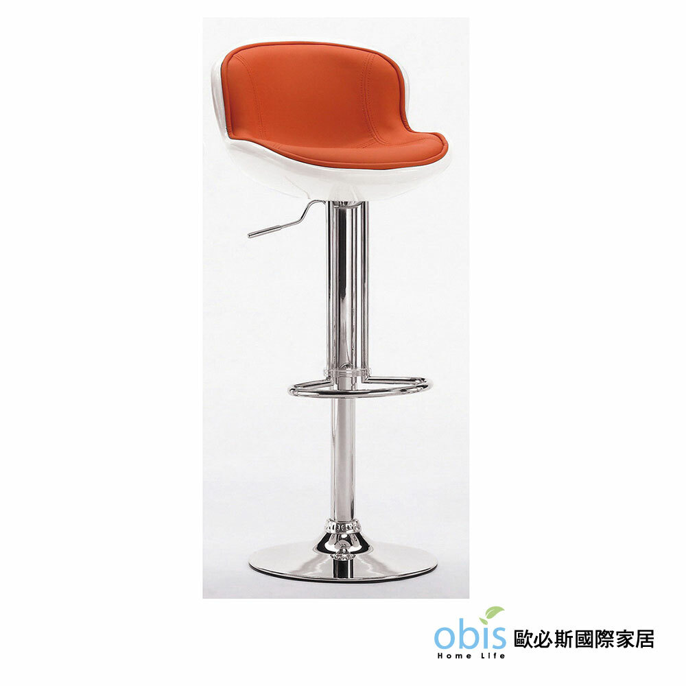 瓦特吧椅(白橘) 瓦特吧椅(白橘)