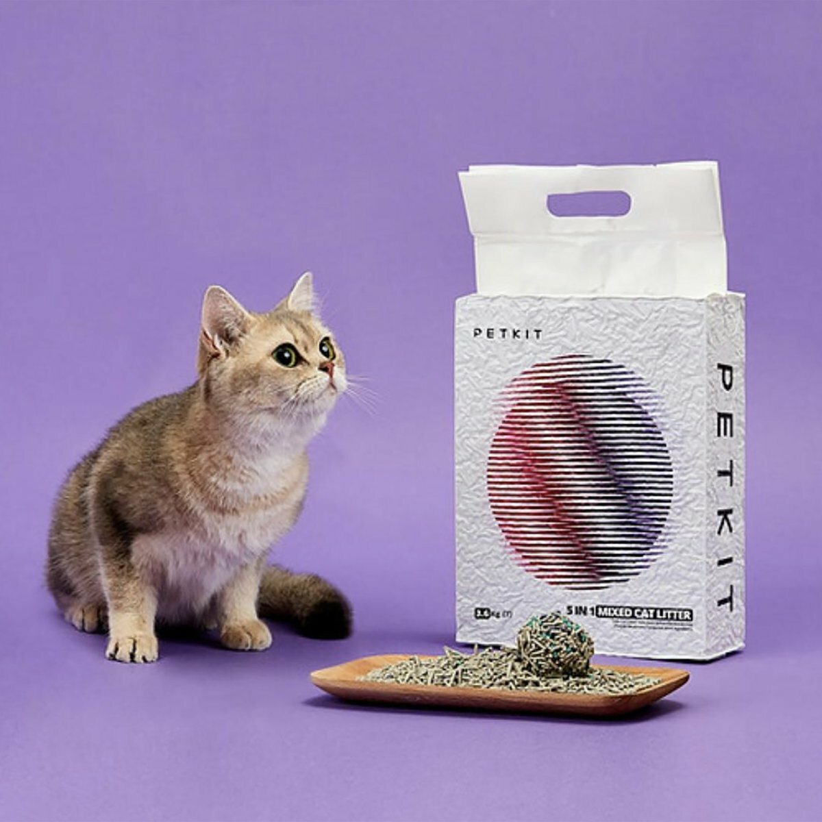 Petkit 貓砂｜Pura Cat 5合1活性碳除臭混合砂 - 7L