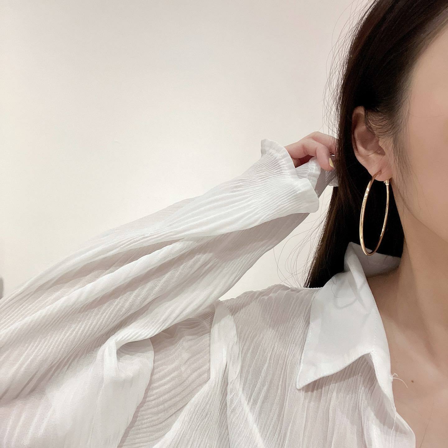 我的日常圈圈耳環。四色 4-6cm