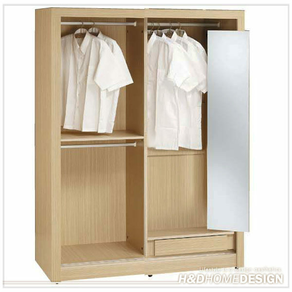 金圓滿橡木色5尺衣櫃 (16SP_028-3)