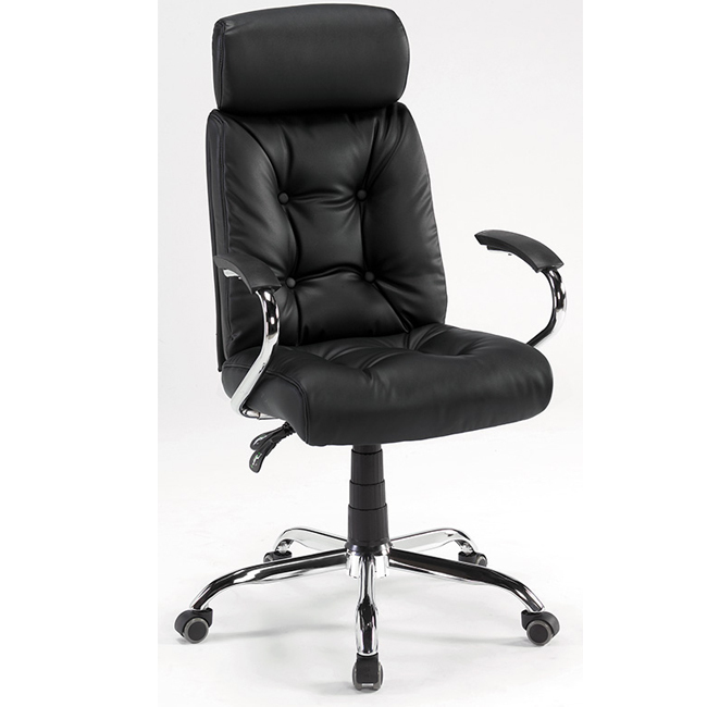 薩卡黑皮辦公椅/電腦椅 (16SP_268-4)