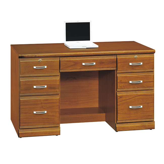 布蕾克樟木實木4.2尺書桌/電腦桌下座 (16SP_260-4)