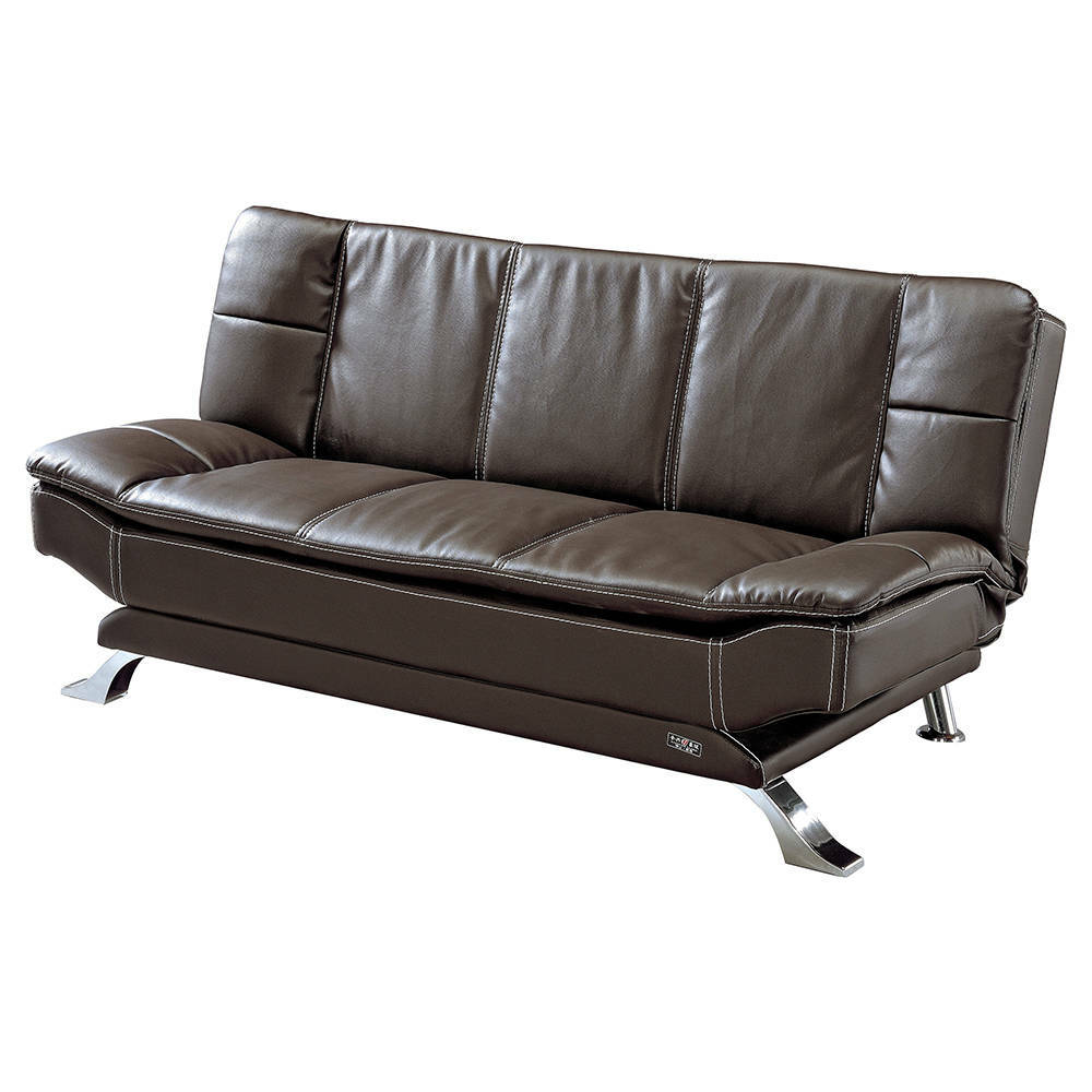 蒙派克咖皮沙發床