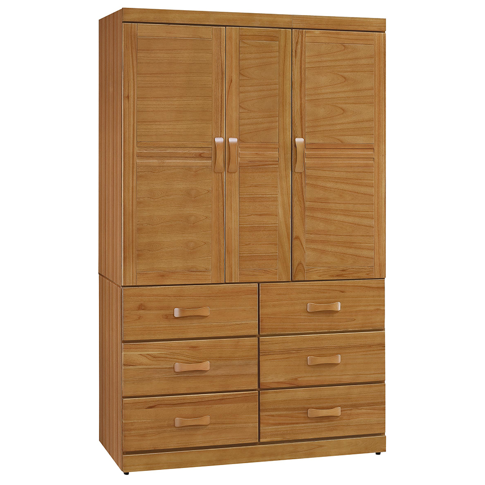 愛莉絲柚木4X7尺六抽衣櫥