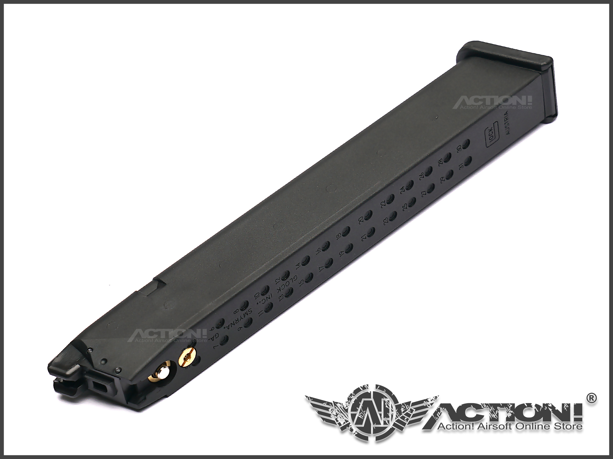 VFC G17 Ersatzmagazin Armorer Works AW Gas Magazin – 50 Schuss Für GBB Pistolen Wie Tokyo Marui, WE, VFC & Mehr Gas Pistole