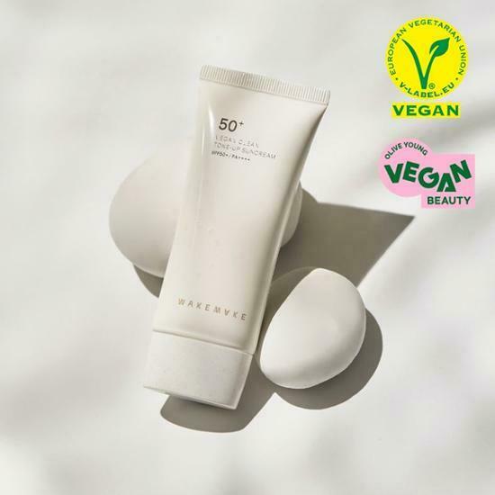 WAKEMAKE Vegan Clean Tone-Up Suncream SPF50+ PA++++ 50ml