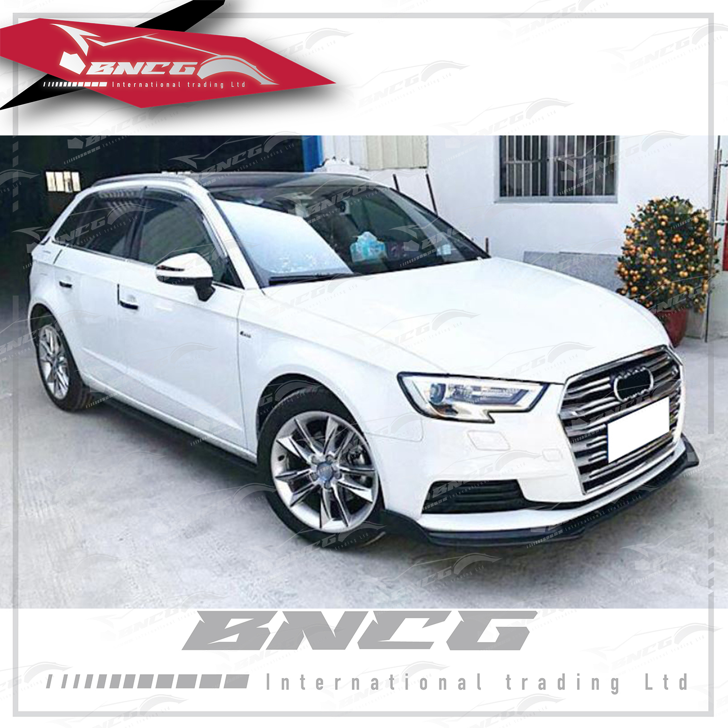 奧迪 Audi A3 17-20年式 五門車款專用 改裝 卡夢 碳纖維 外觀件 空力套件 RS款 前下巴