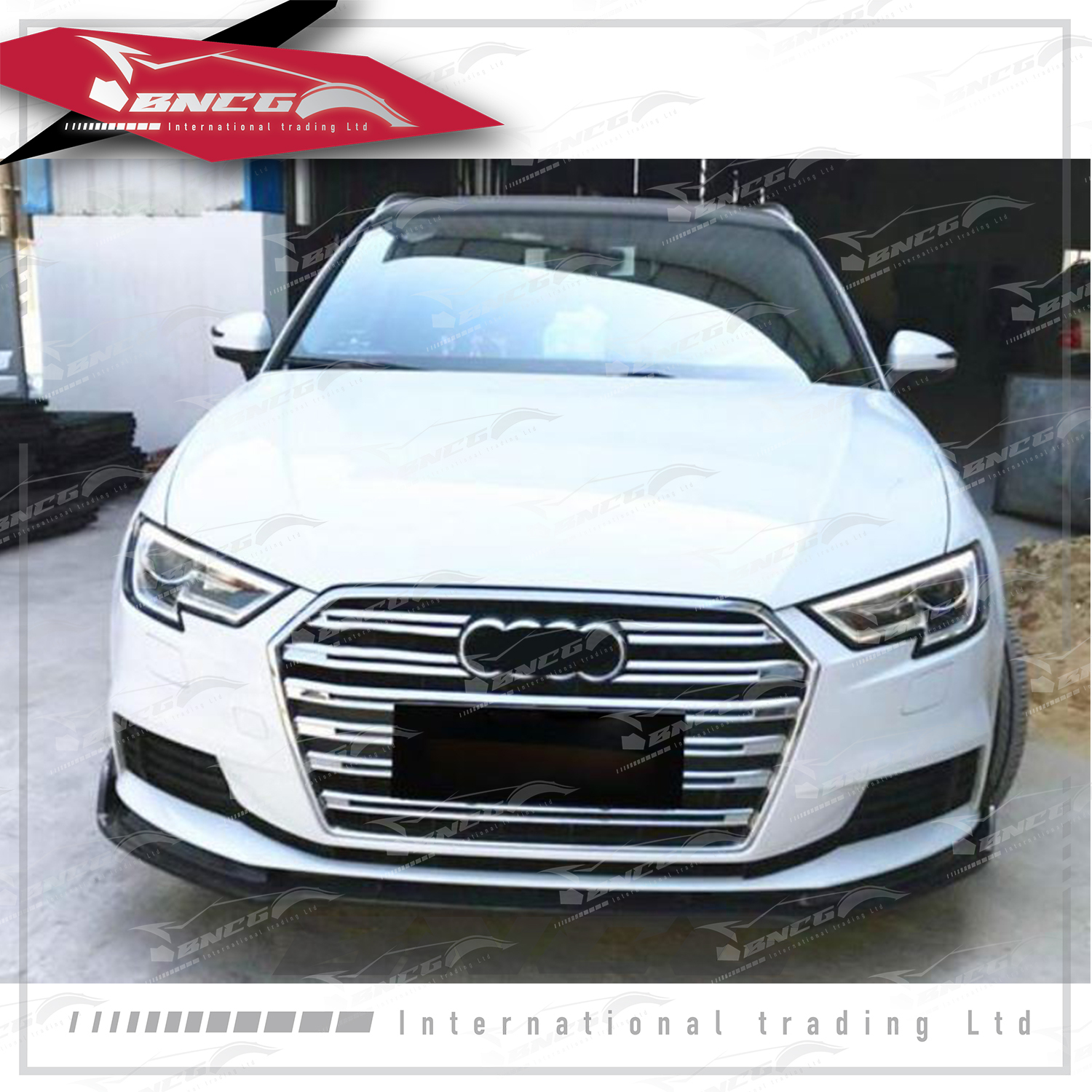 奧迪 Audi A3 17-20年式 五門車款專用 改裝 卡夢 碳纖維 外觀件 空力套件 RS款 前下巴