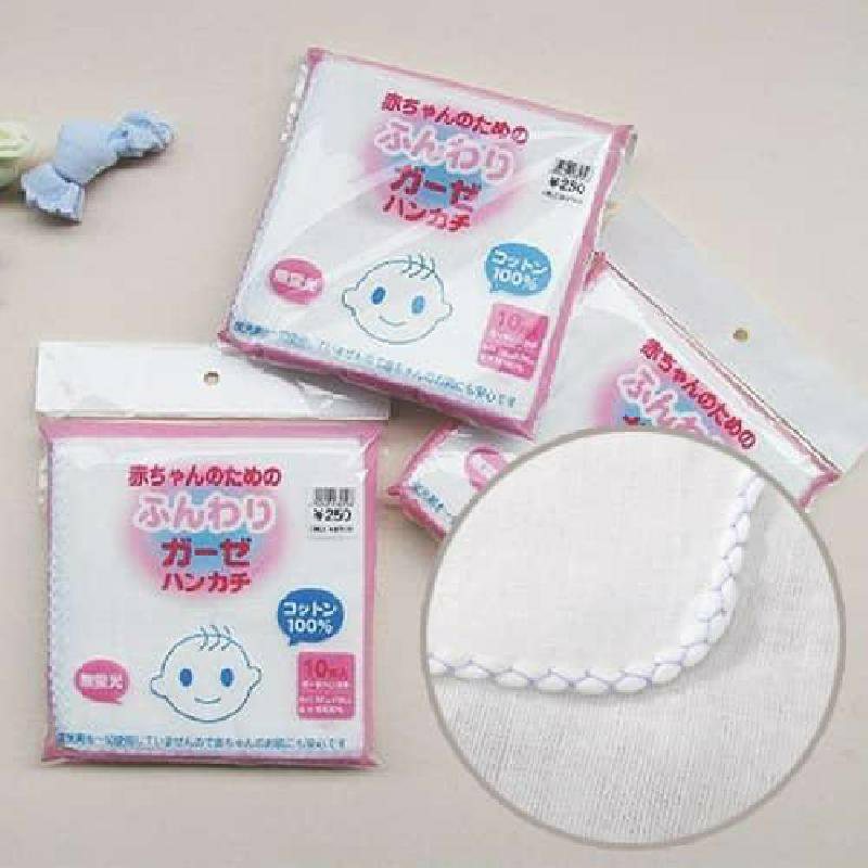 100％棉純白紗巾