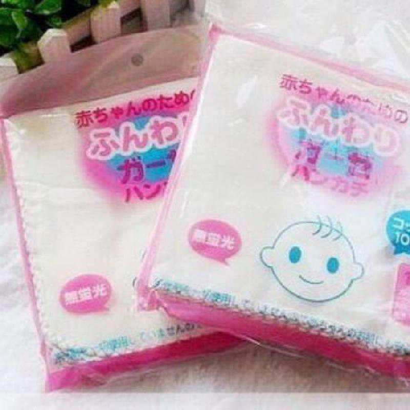 100％棉純白紗巾