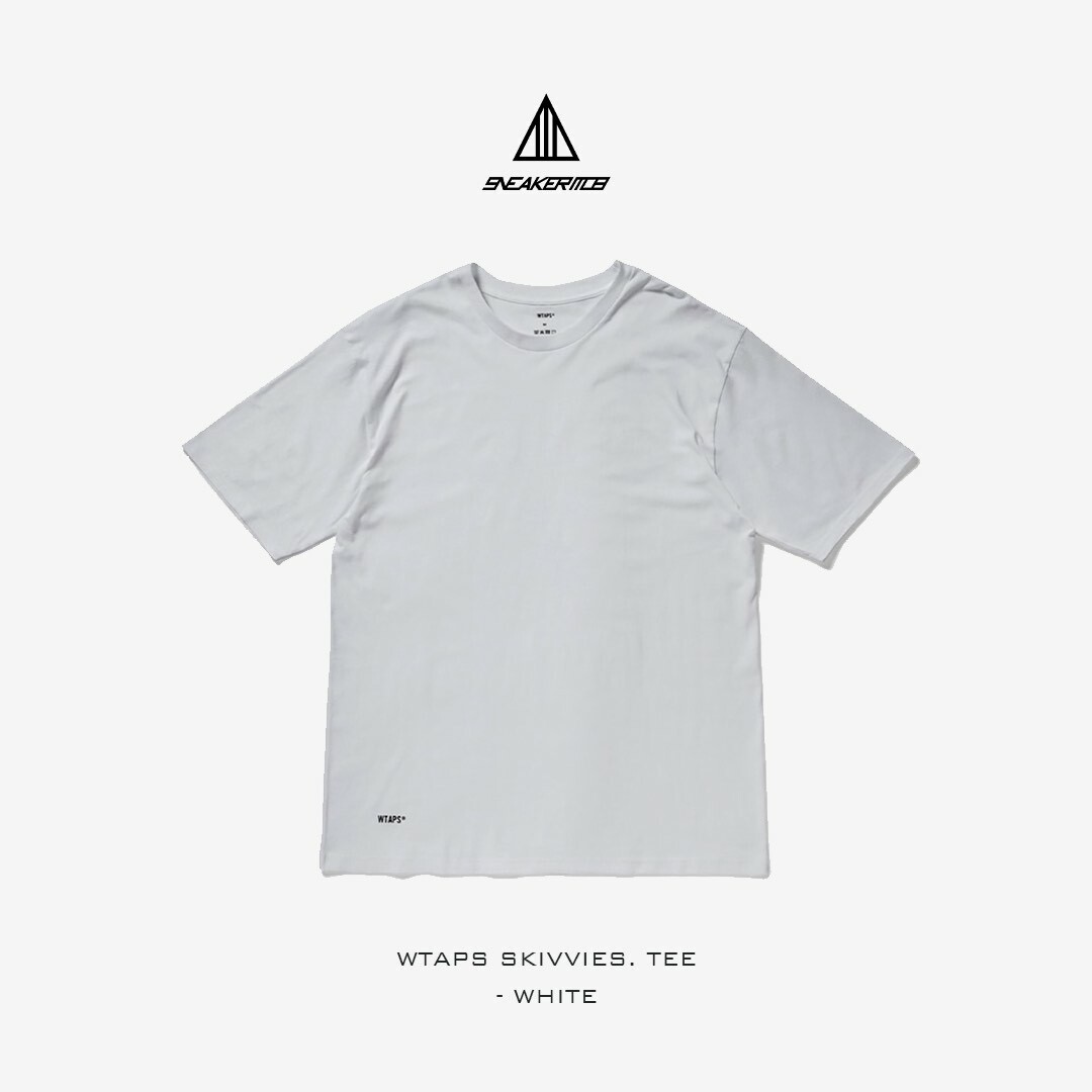 WTAPS SKIVVIES. TEE 素TEE 3件組-WHITE