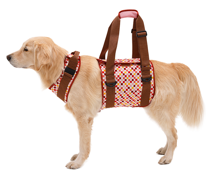 LaLaWalk 大型犬步行輔助帶 (粉彩方格)