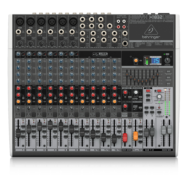 Behringer BEHRINGER XENYX X1832USB 混音器 — 三峽麥克風｜YA! 玩音樂