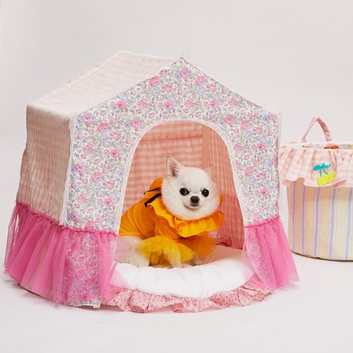 Louisdog 遊樂格紋躲貓貓小屋