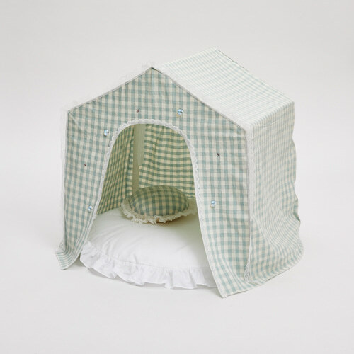 Louisdog 遊樂格紋躲貓貓小屋