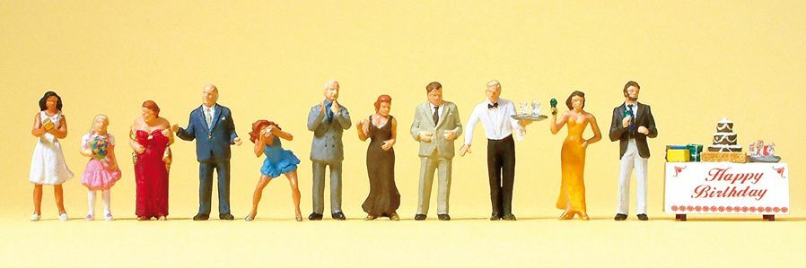 Preiser 10554 HO sclae, Birthday party