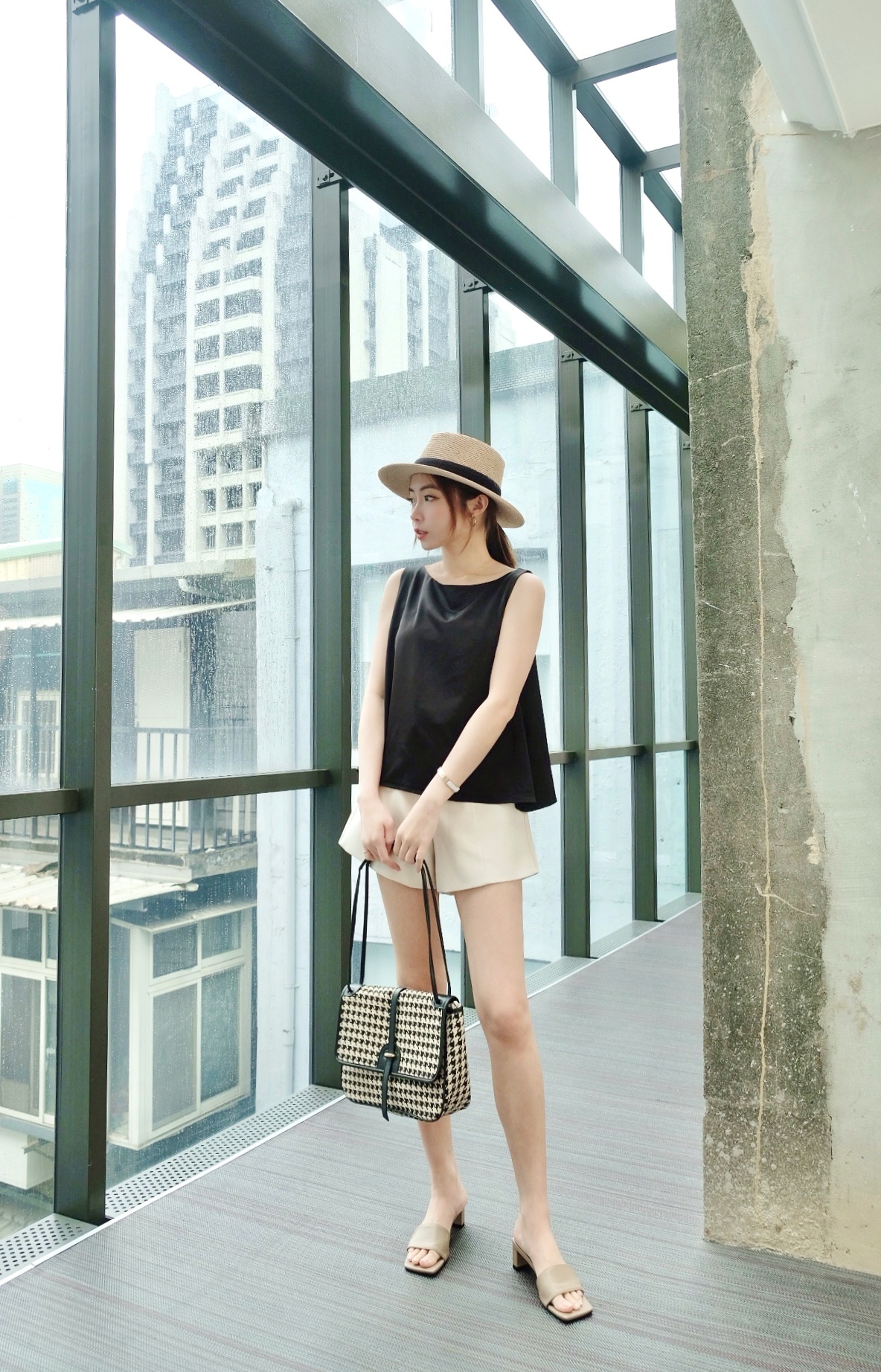 韓製高級霧感光澤背心