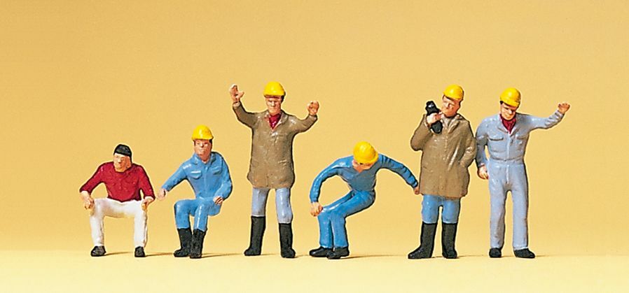 Preiser 10037 HO scale, truck crane personnel