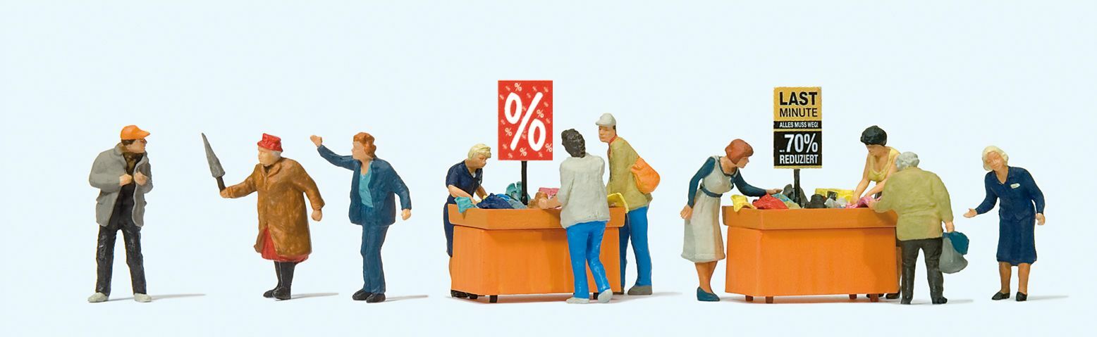 Preiser 10647 HO scale, Bargain hunting at the rummage table