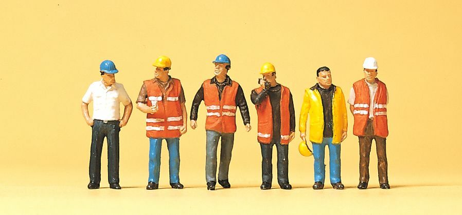 Preiser 10420  HO scale, Worker with safety vest