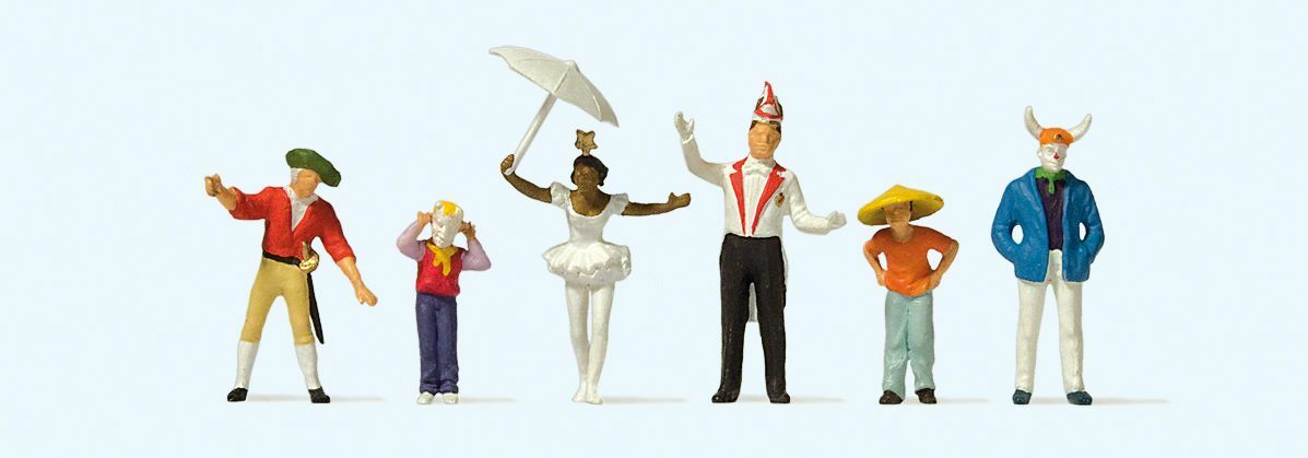 Preiser 24645 HO scale, At the carnival parade