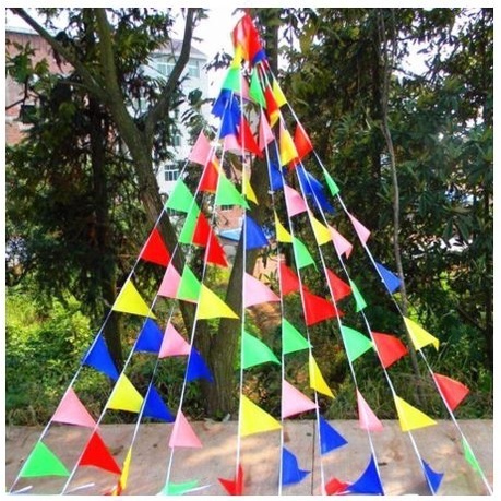 (Waterproof) Colour Flag/Triangle Flag/Event Flag  *READY STOCK*