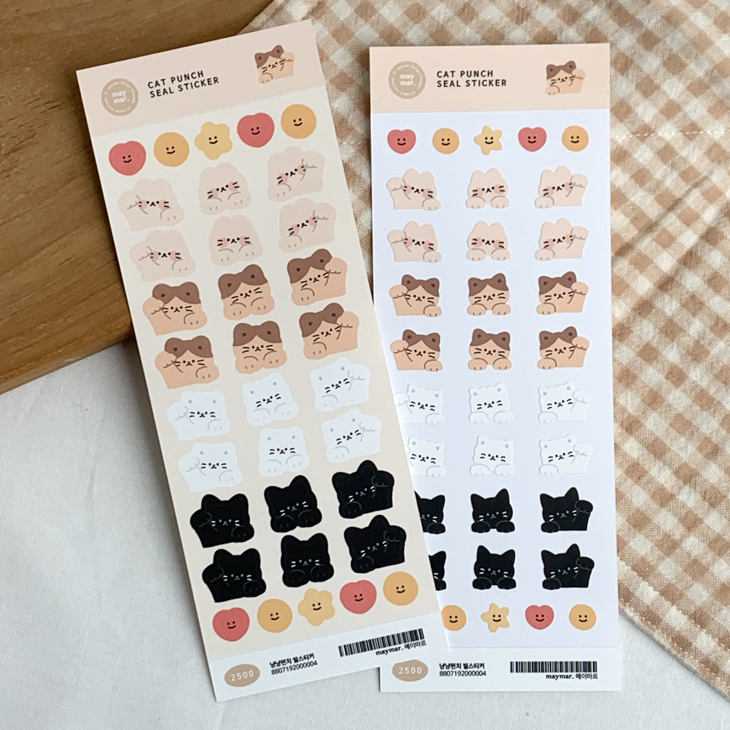 Maymar Sticker－Cat Punch (Korean Stationery Brand)