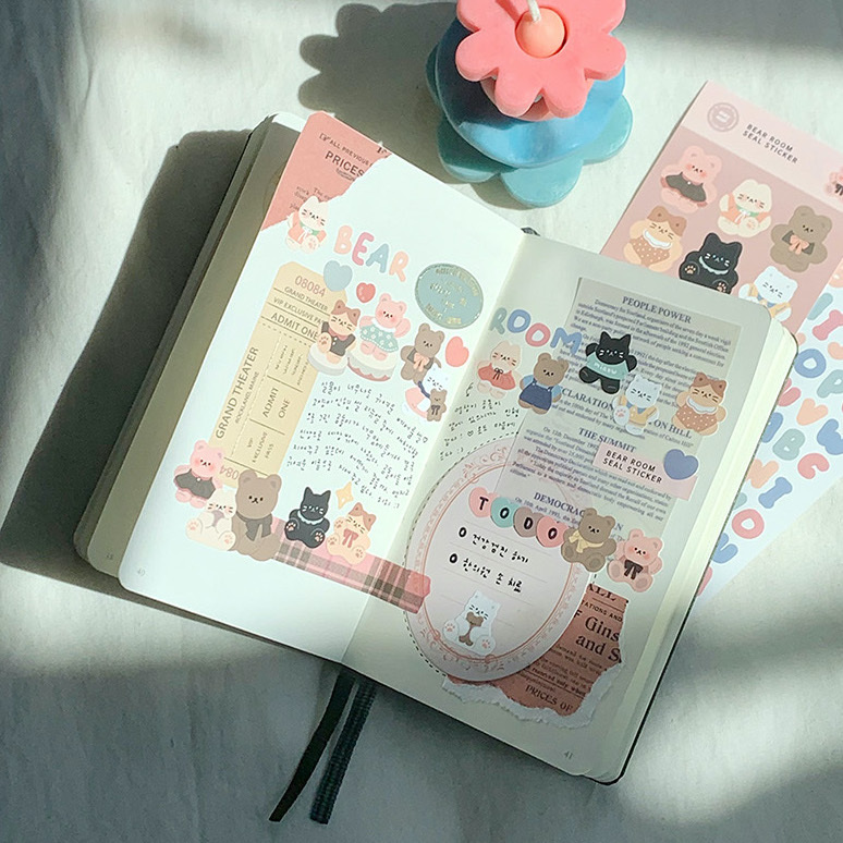 Maymar Sticker－Bear Room (Korean Stationery Brand)