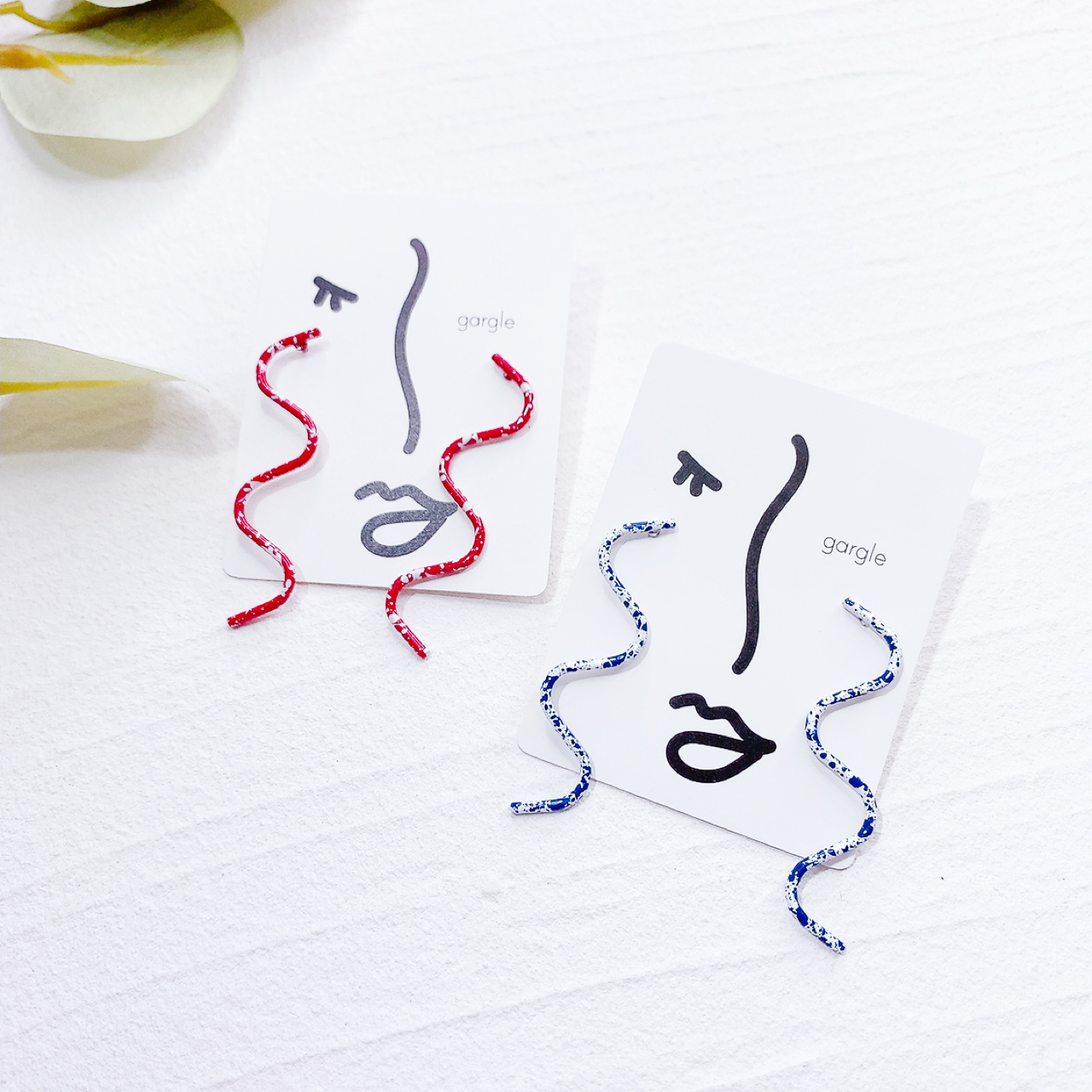 [日本]藝術感波浪耳環