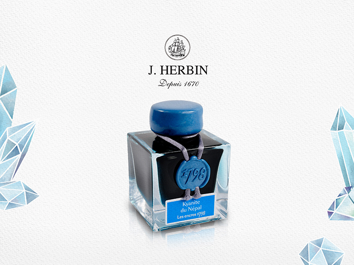 尼泊爾藍晶 1798 紀念墨水｜法國 J.Herbin